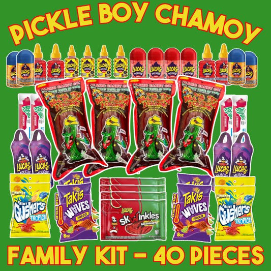 Chamoy Pickle Kit - Family Kit - 40 Pieces - Pickle Boy Chamoy
